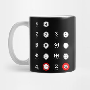 Elevator Funny Elevator Buttons Mug